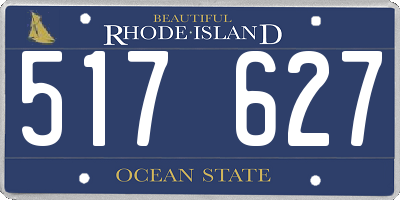 RI license plate 517627