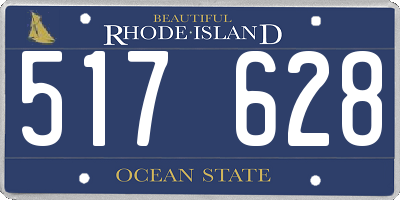 RI license plate 517628