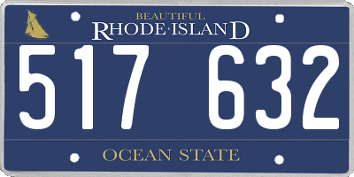 RI license plate 517632