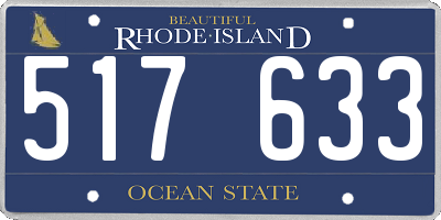 RI license plate 517633
