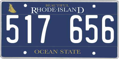 RI license plate 517656