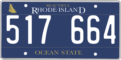 RI license plate 517664