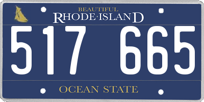 RI license plate 517665