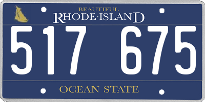 RI license plate 517675