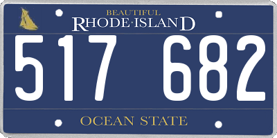 RI license plate 517682