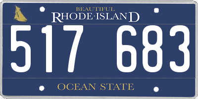 RI license plate 517683