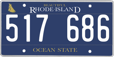 RI license plate 517686