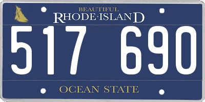 RI license plate 517690