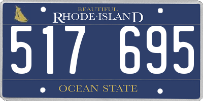 RI license plate 517695