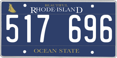 RI license plate 517696