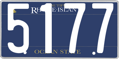 RI license plate 5177