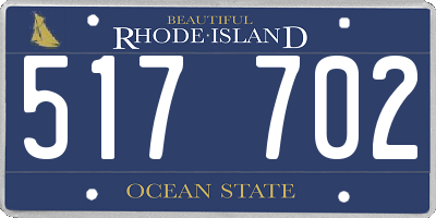 RI license plate 517702