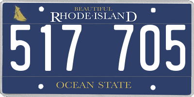 RI license plate 517705