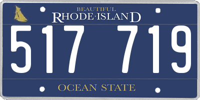 RI license plate 517719