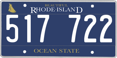 RI license plate 517722