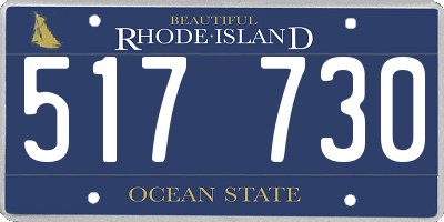 RI license plate 517730