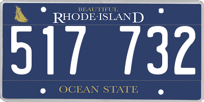 RI license plate 517732
