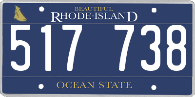 RI license plate 517738