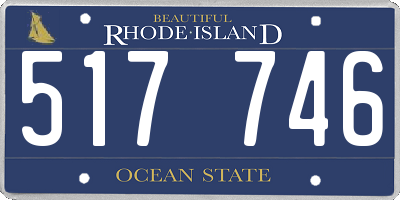 RI license plate 517746