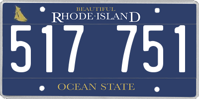 RI license plate 517751