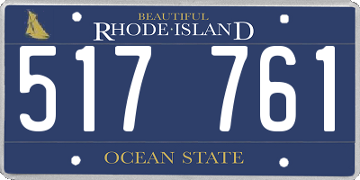 RI license plate 517761