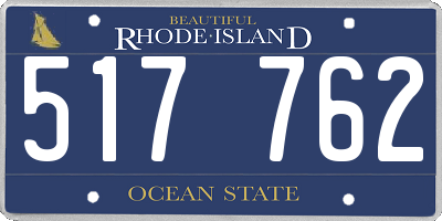 RI license plate 517762