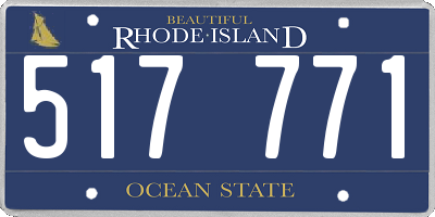 RI license plate 517771