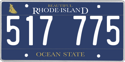 RI license plate 517775