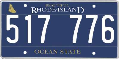 RI license plate 517776