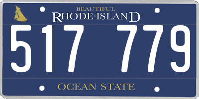 RI license plate 517779