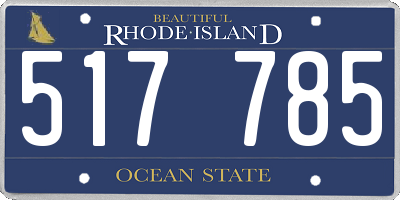 RI license plate 517785