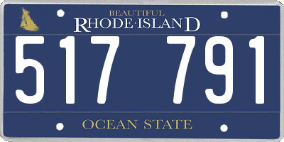 RI license plate 517791