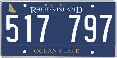 RI license plate 517797