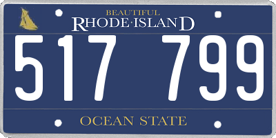 RI license plate 517799