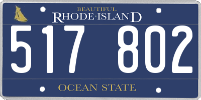RI license plate 517802