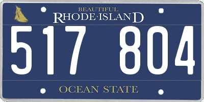 RI license plate 517804