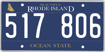 RI license plate 517806