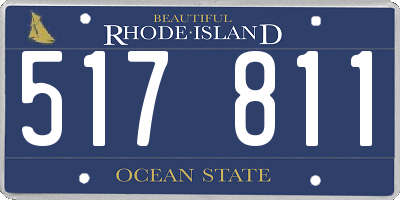 RI license plate 517811