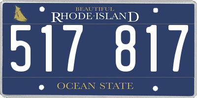 RI license plate 517817