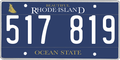 RI license plate 517819
