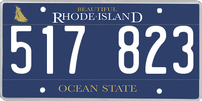 RI license plate 517823