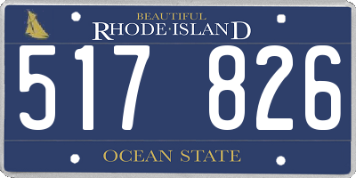 RI license plate 517826