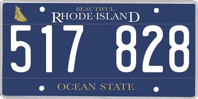 RI license plate 517828
