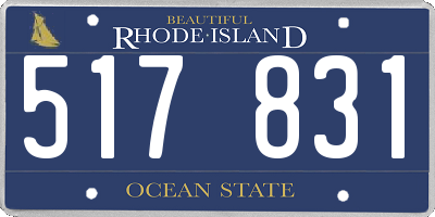 RI license plate 517831