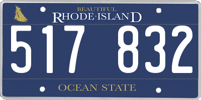 RI license plate 517832
