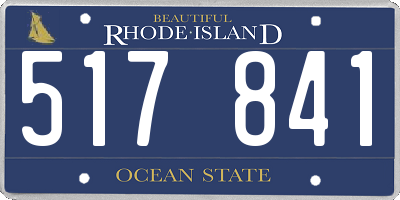RI license plate 517841