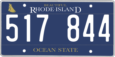 RI license plate 517844