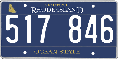 RI license plate 517846