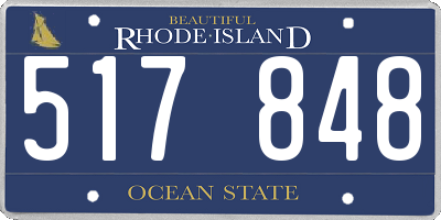 RI license plate 517848