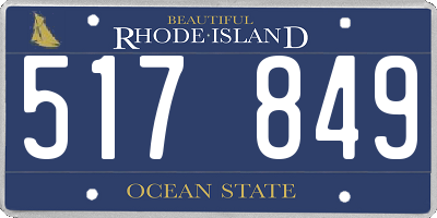 RI license plate 517849